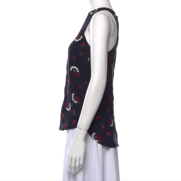A.L.C. Floral Print Silk Top size 2 - Picture 3 of 12